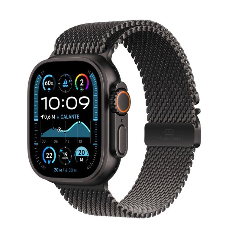 Apple Watch Ultra 2 Cellular 49mm Black Titanium - Titanium Milanese Loop - L - EU