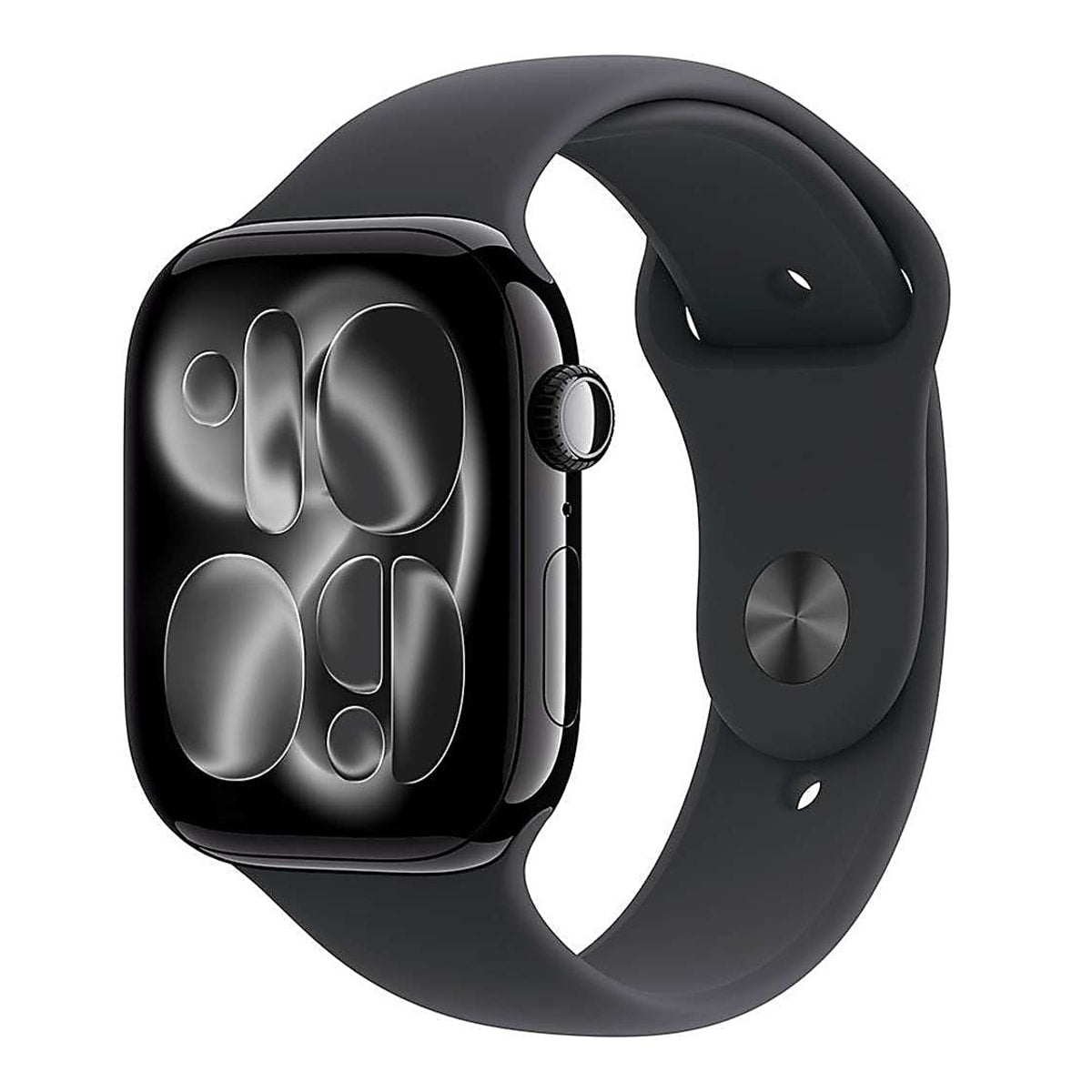 Apple Watch 11 Cellular 46mm Jet Black Aluminium - Black Sport Band - S/M - EU