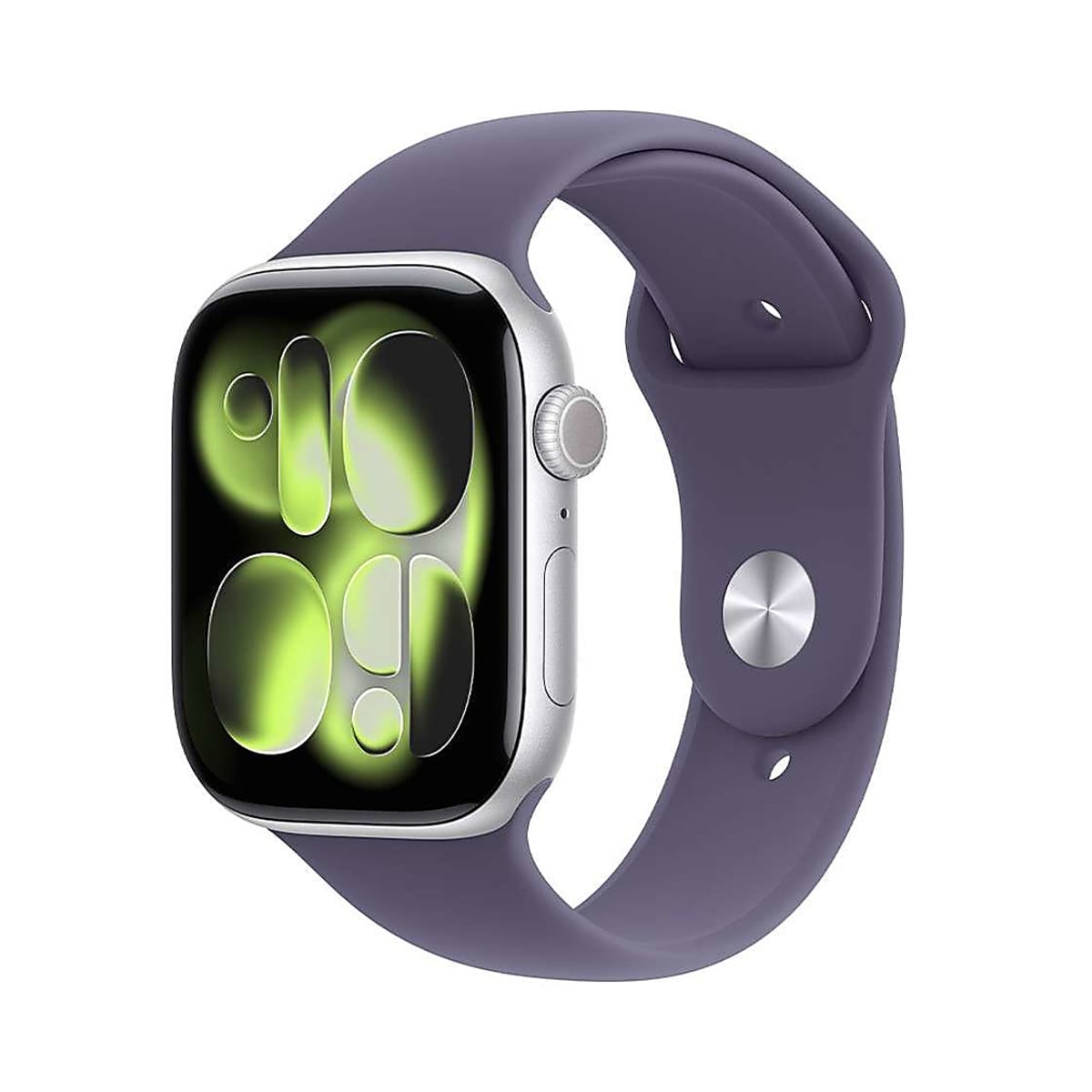 Apple Watch 11 GPS 42mm Silver Aluminium - Purple Fog Sport Band - M/L - EU
