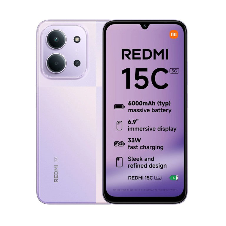 Xiaomi Redmi 15C 5G - 256Gb 4Gb-RAM Dual Sim - Dusk Purple - EU