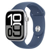 Apple Watch 10 GPS 46mm Silver Aluminium Case with Denim Sport Band - M/L - EU