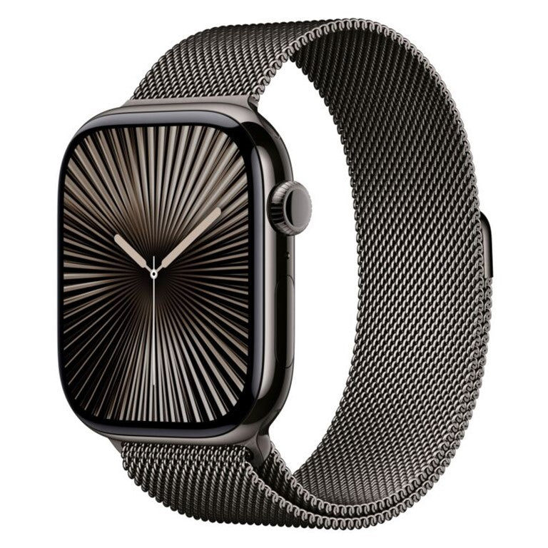 Apple Watch 10 Cellular 46mm Slate Titanium Case with Slate Milanese Loop - S/M - EU