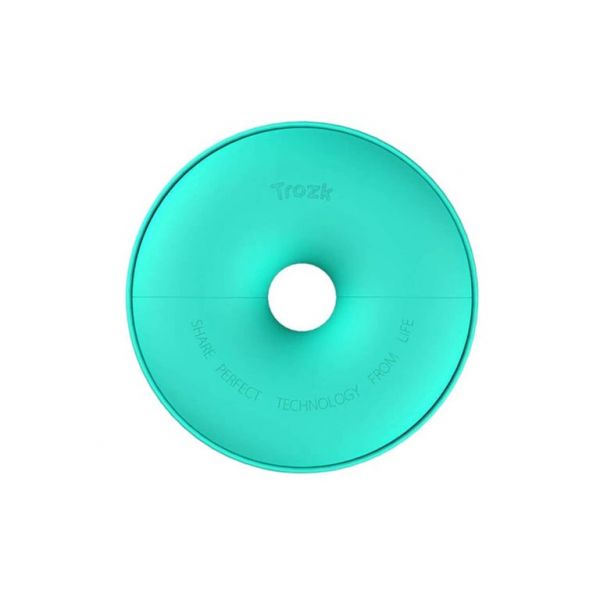 Hub di ricarica da viaggio TROZK con 2 porte USB 3.1 e 1 porta USB-C - Donut Verde Acqua
