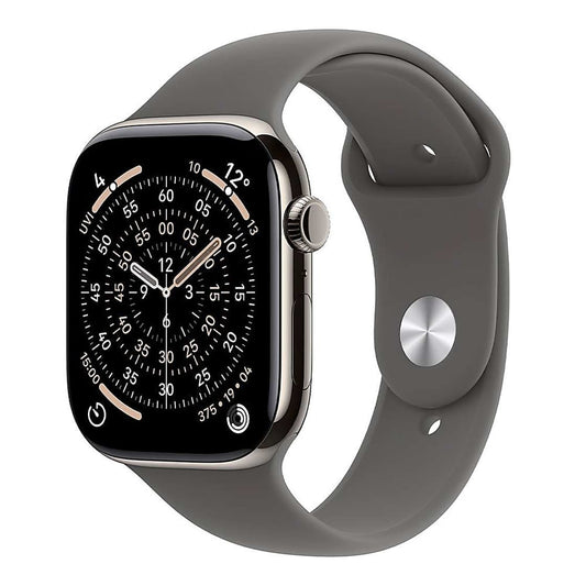 Apple Watch 11 Cellular 46mm Natural Titanium - Stone Grey Sport Band - M/L - EU