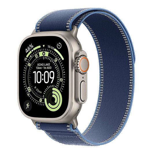Apple Watch Ultra 3 Cellular 49mm Natural Titanium - Blue/Bright Blue Trail Loop - M/L - EU