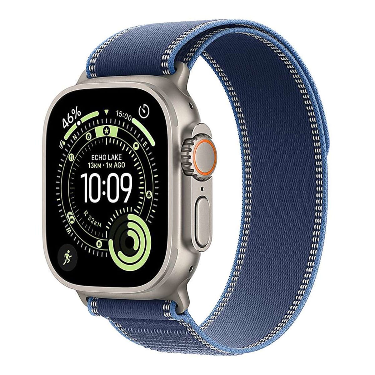 Apple Watch Ultra 3 Cellular 49mm Natural Titanium - Blue/Bright Blue Trail Loop - S/M - EU