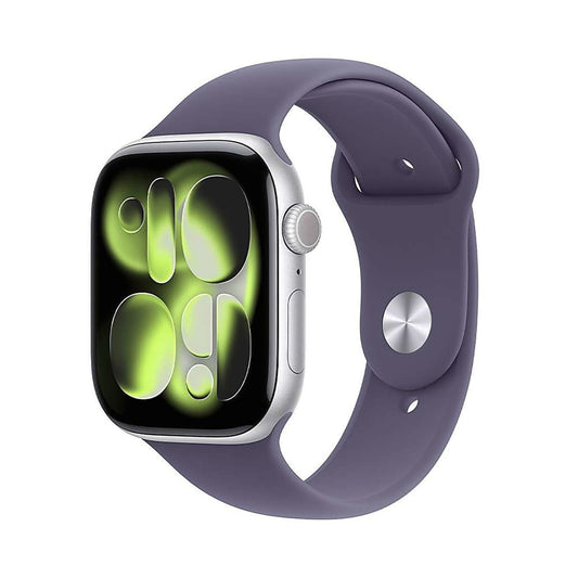 Apple Watch 11 GPS 42mm Silver Aluminium - Purple Fog Sport Band - M/L - EU