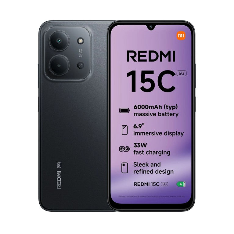 Xiaomi Redmi 15C 5G - 256Gb 4Gb-RAM Dual Sim - Midnight Black - EU