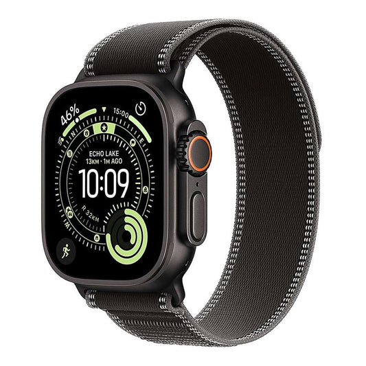 Apple Watch Ultra 3 Cellular 49mm Black Titanium - Black/Charcoal Trail Loop - S/M