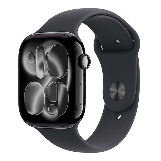 Apple Watch 11 GPS 46mm Jet Black Aluminium - Black Sport Band - M/L - EU
