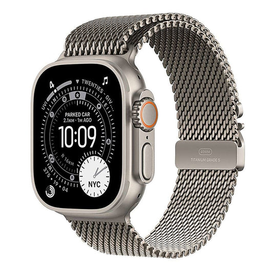 Apple Watch Ultra 3 Cellular 49mm Natural Titanium - Titanium Milanese Loop - Large - EU