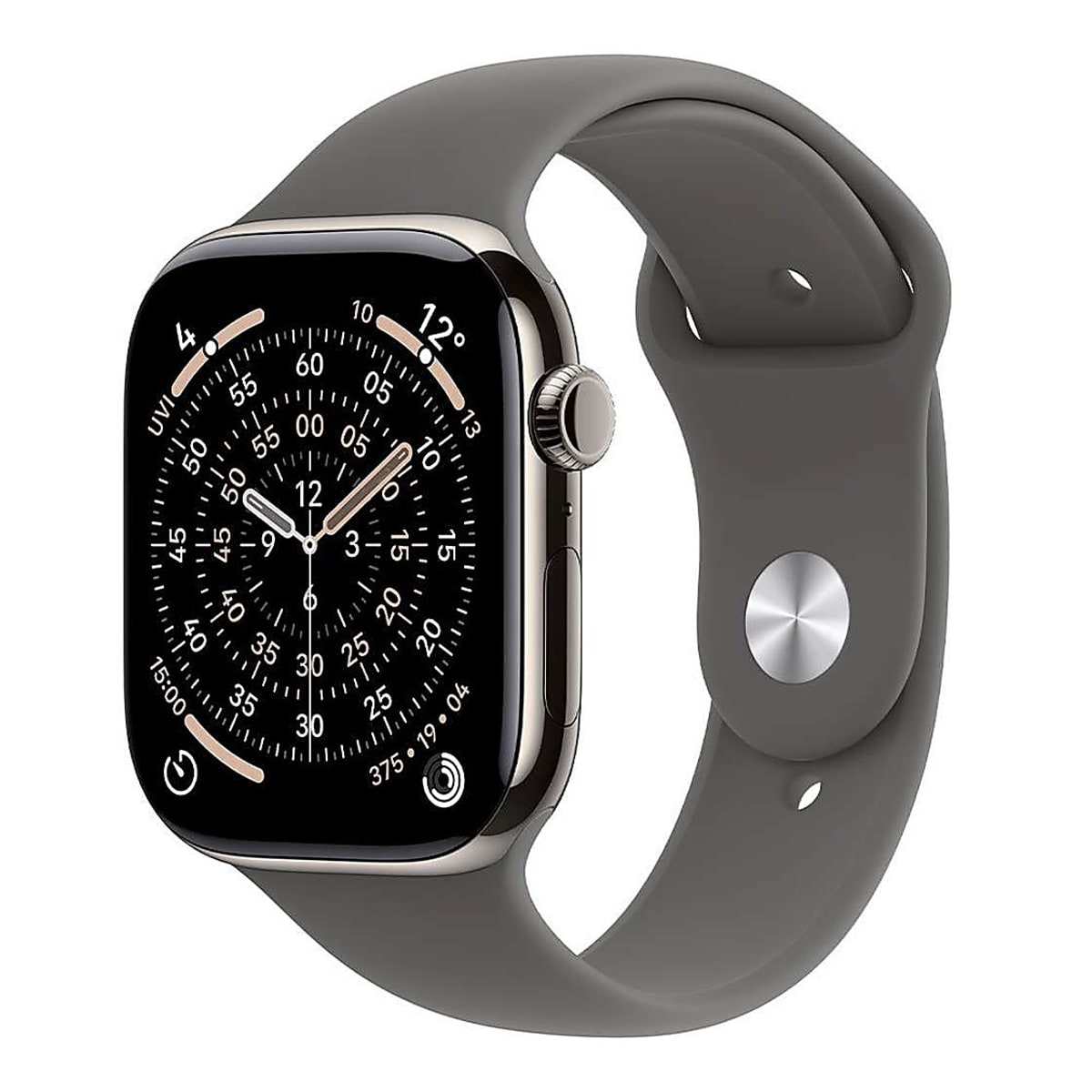 Apple Watch 11 Cellular 46mm Natural Titanium - Stone Grey Sport Band - S/M - EU