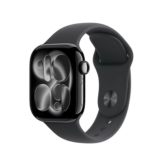 Apple Watch 11 Cellular 42mm Jet Black Aluminium - Black Sport Band - M/L - EU